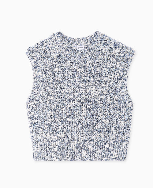 Pull sans manches en maille moulinée - PIMKIE - 4