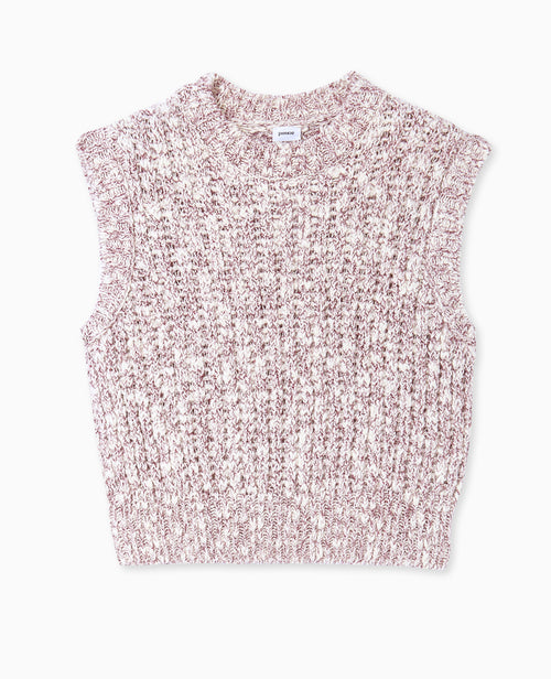 Pull sans manches en maille moulinée - PIMKIE - 4