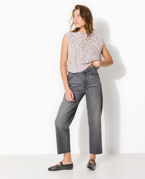 Pull sans manches en maille moulinée - PIMKIE - 7