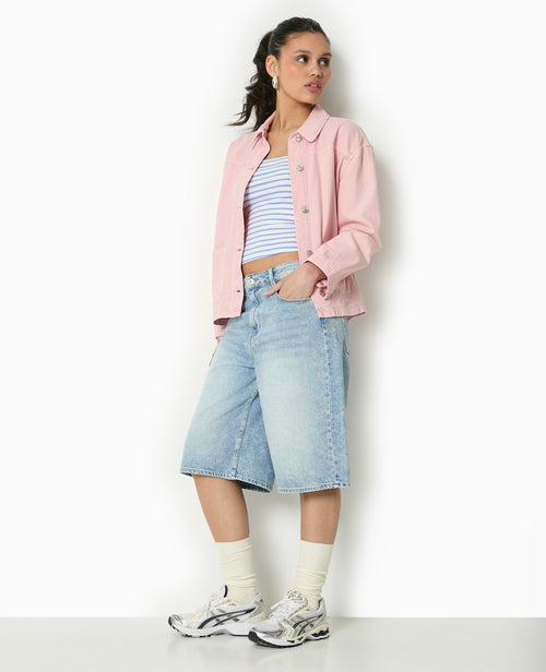 Top bandeau en maille côtelée rayée - PIMKIE - 7