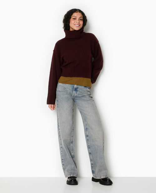 Pull col boule avec manches larges - PIMKIE - 2