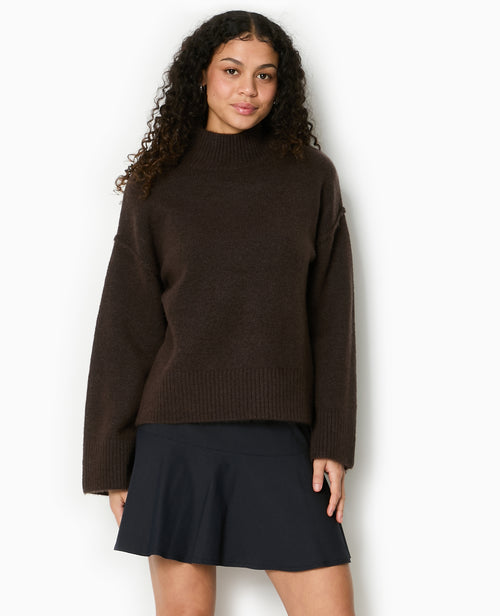 Pull col montant manches larges - PIMKIE - 1