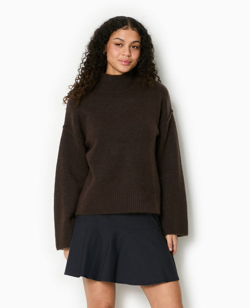 Pull col montant manches larges - PIMKIE - 5