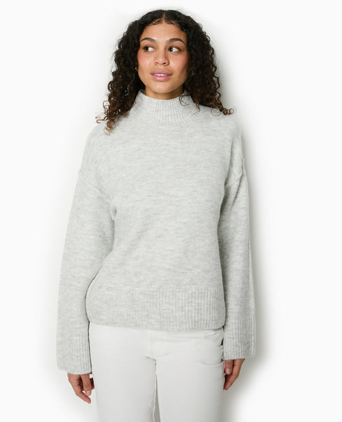 Pull col montant manches larges - PIMKIE - 5