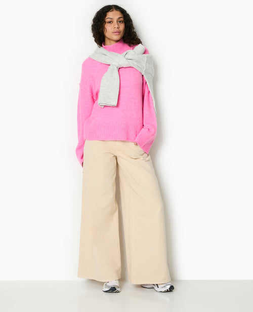 Pull col montant manches larges - PIMKIE - 2