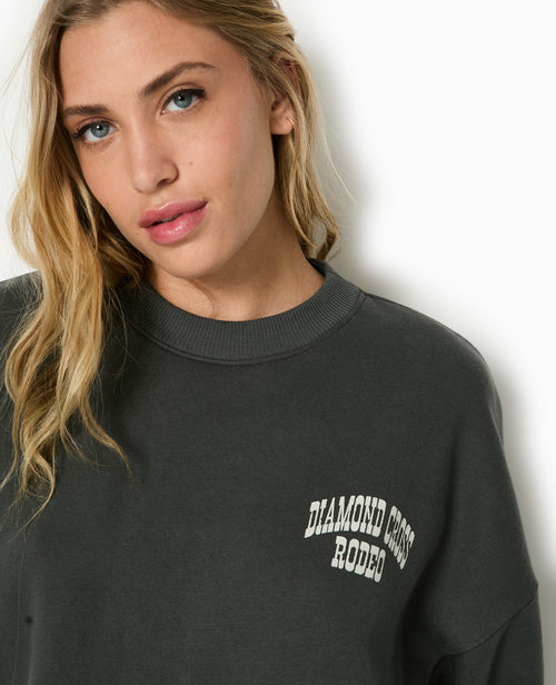 Sweat col rond avec print poitrine et dos - PIMKIE - 3