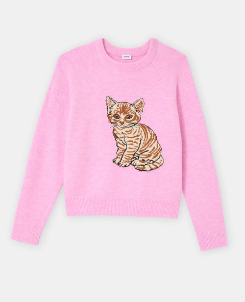 Pull en maille avec chaton - PIMKIE - 4