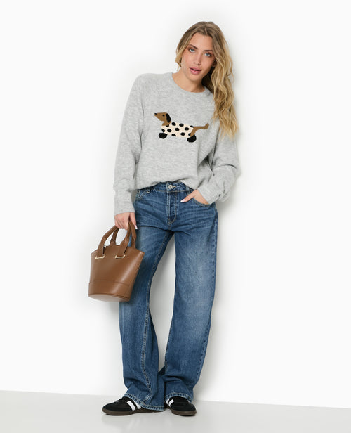 Pull en maille avec chien - PIMKIE - 2