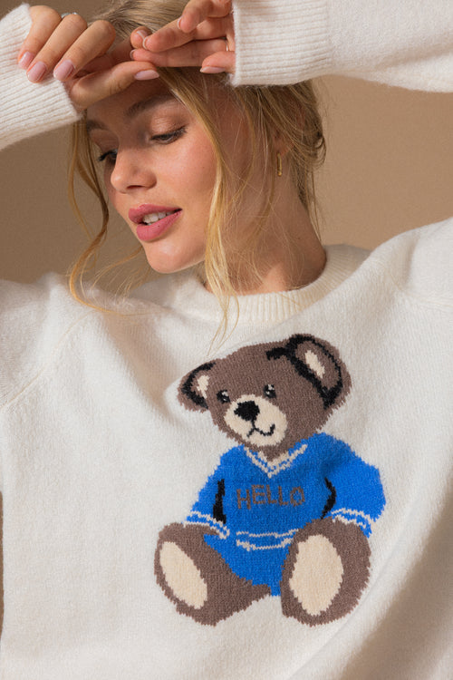 Pull en maille avec nounours - PIMKIE - 2