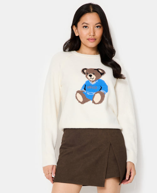 Pull en maille avec nounours - PIMKIE - 5