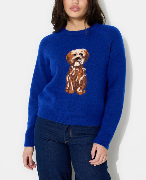 Pull en maille avec chien - PIMKIE - 2