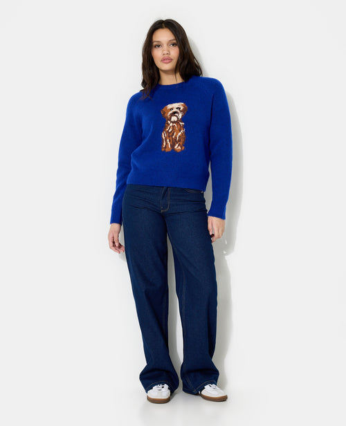 Pull en maille avec chien - PIMKIE - 3