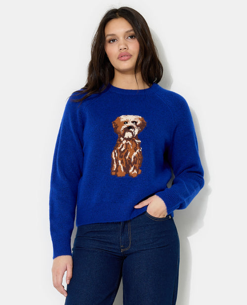 Pull en maille avec chien - PIMKIE - 5