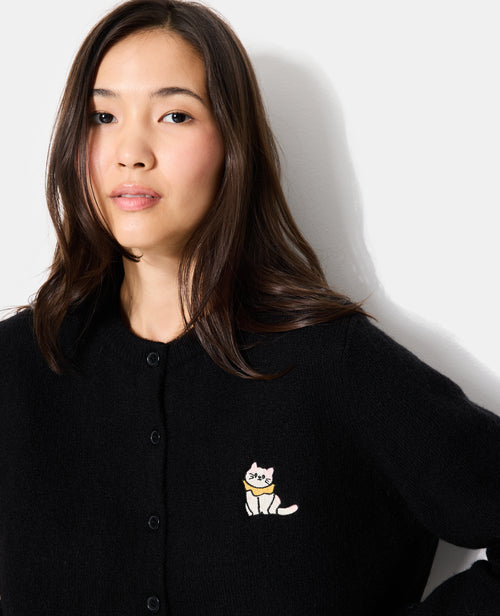 Gilet col rond avec broderie ourson - PIMKIE - 2