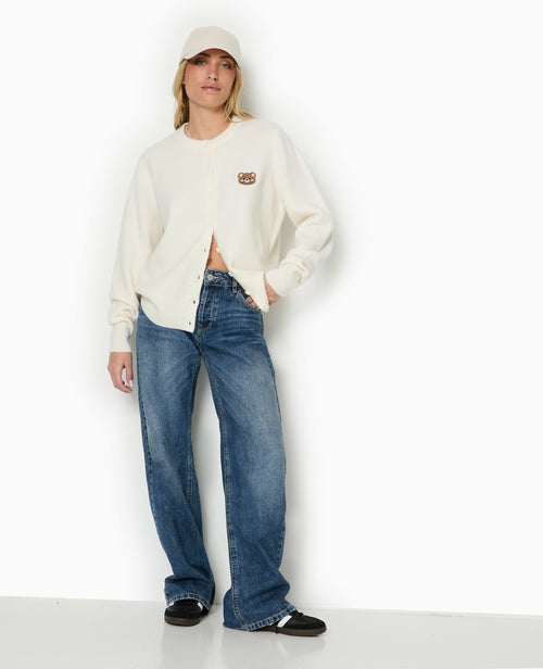 Gilet col rond avec broderie ourson - PIMKIE - 1