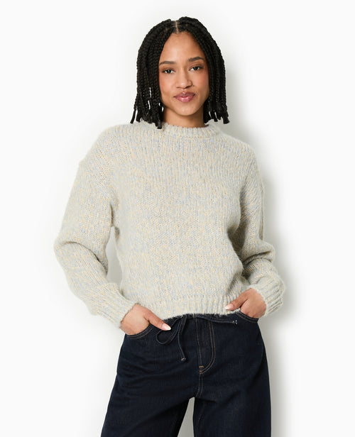 Pull col rond en grosse maille - PIMKIE - 5