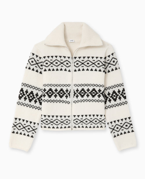 Gilet zippé motif jacquard - PIMKIE - 4