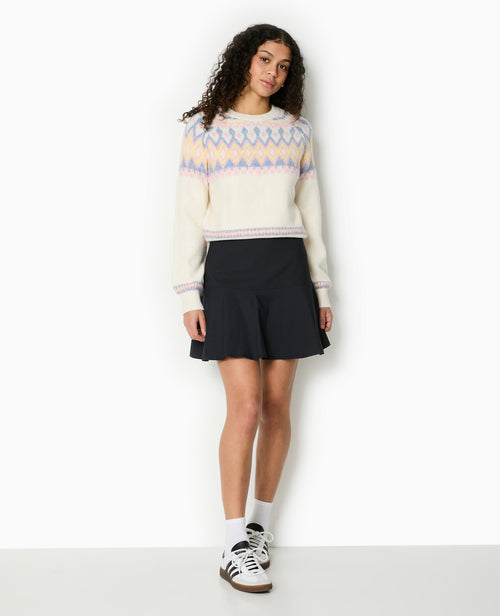 Pull col rond motif jacquard - PIMKIE - 3