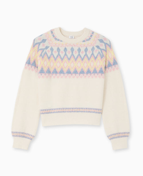 Pull col rond motif jacquard - PIMKIE - 4