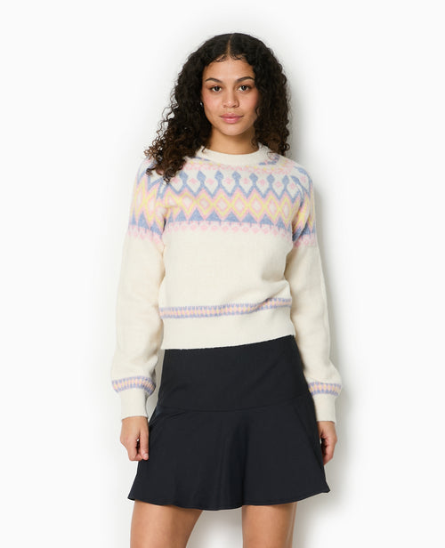 Pull col rond motif jacquard - PIMKIE - 5