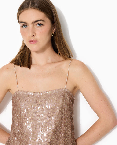 Top dos ouvert en maille ajourée avec sequins - PIMKIE - 2