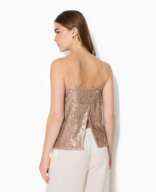 Top dos ouvert en maille ajourée avec sequins - PIMKIE - 6