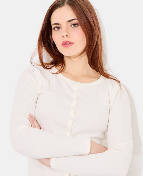 T-shirt gilet en maille côtelée - PIMKIE - 2