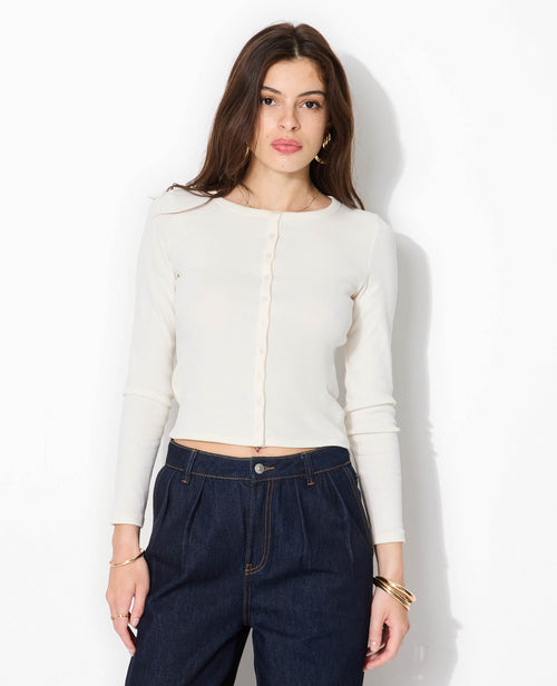T-shirt gilet en maille côtelée - PIMKIE - 5