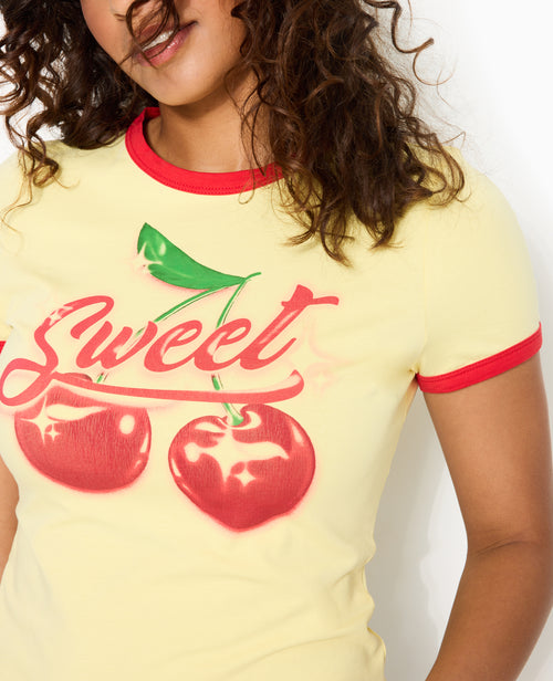 T-shirt ajusté avec bords contrastés - PIMKIE - 3