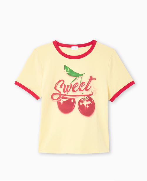 T-shirt ajusté avec bords contrastés - PIMKIE - 4