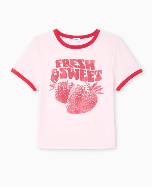 T-shirt ajusté avec bords contrastés - PIMKIE - 4