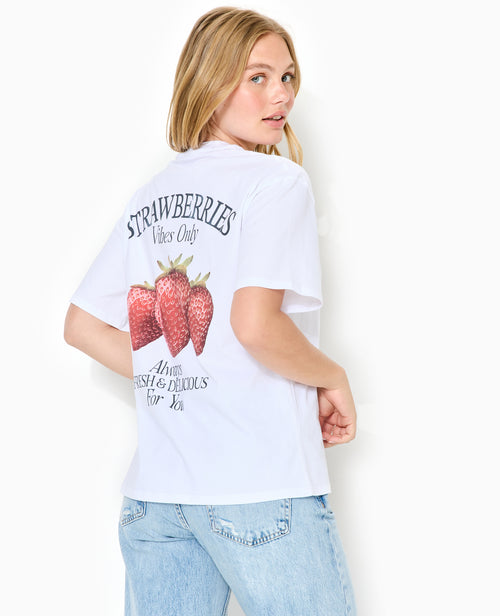 T-shirt oversize avec print poitrine et dos - PIMKIE - 1