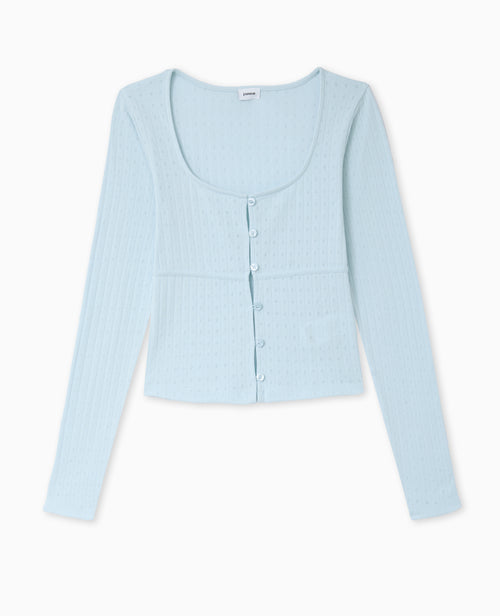 Top cardigan en maille fantaisie - PIMKIE - 4