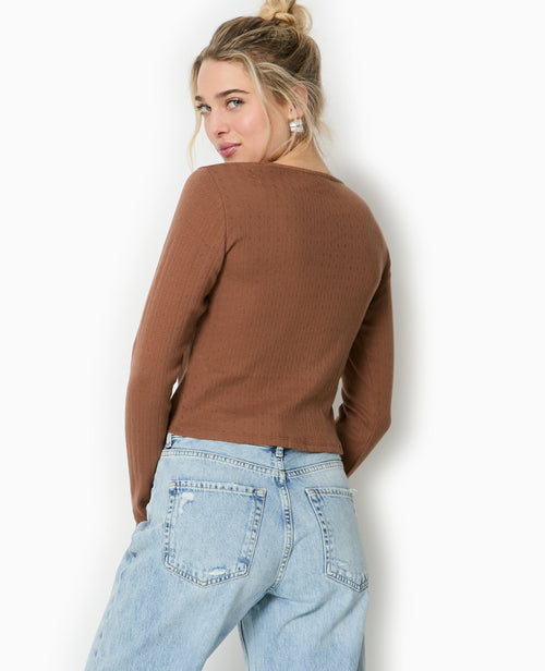 Top cardigan en maille fantaisie - PIMKIE - 6