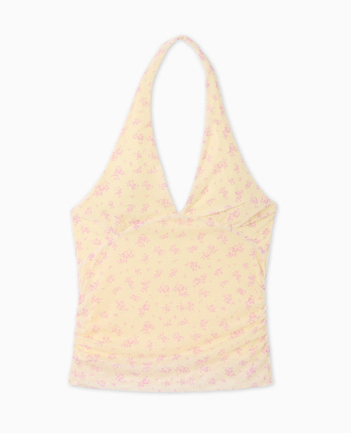 Top dos-nu en résille motif fleurs - PIMKIE - 4