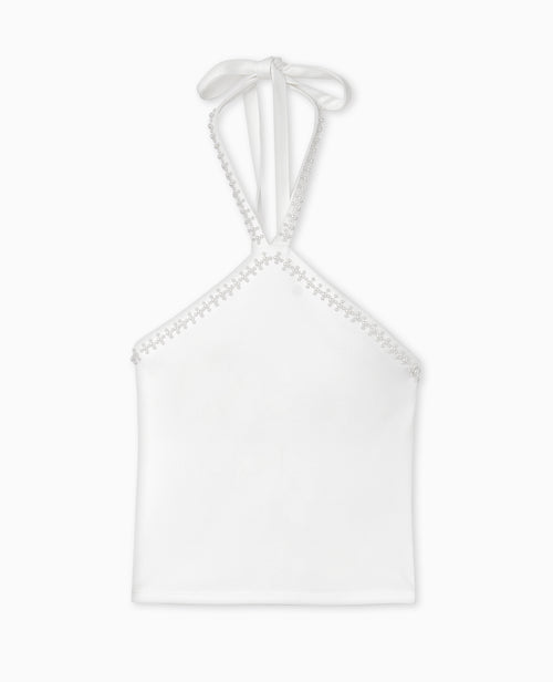 Top dos-nu avec détails perles - PIMKIE - 4