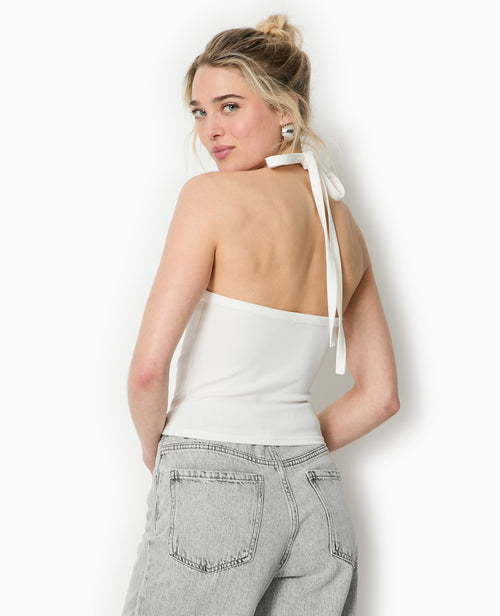 Top dos-nu avec détails perles - PIMKIE - 6