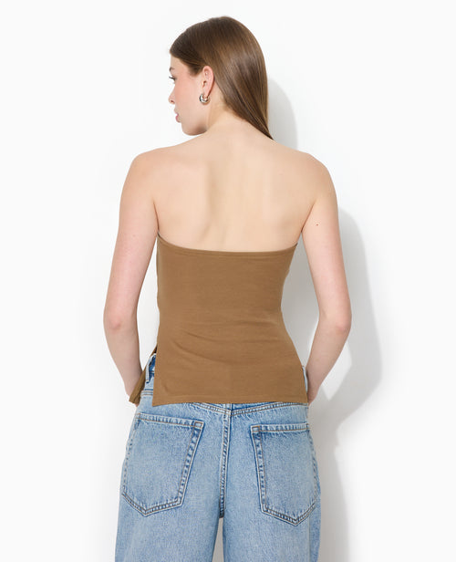 Top bandeau avec fentes côtés - PIMKIE - 6