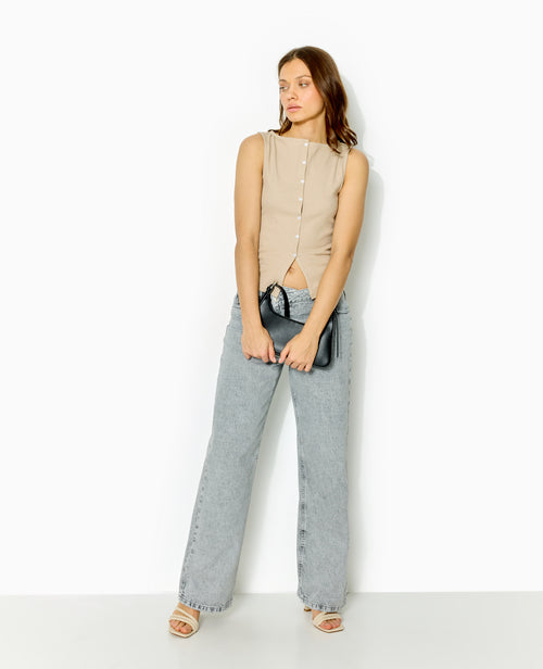 Débardeur en maille côtelée avec boutons - PIMKIE - 9