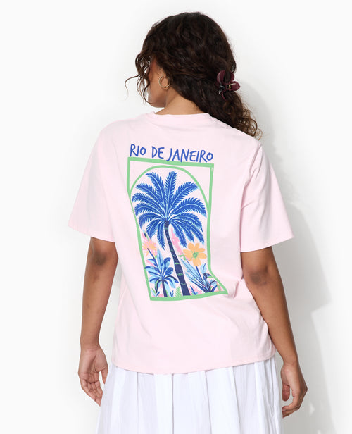 T-shirt oversize avec print poitrine et dos - PIMKIE - 1