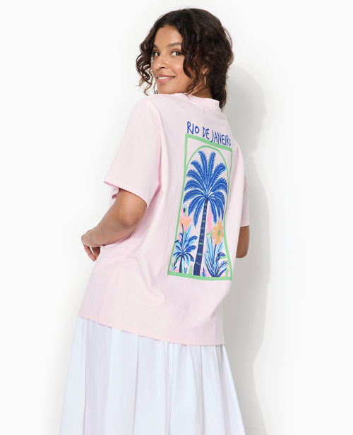 T-shirt oversize avec print poitrine et dos - PIMKIE - 6
