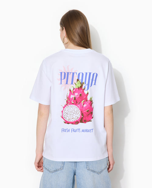 T-shirt oversize avec print poitrine et dos - PIMKIE - 6