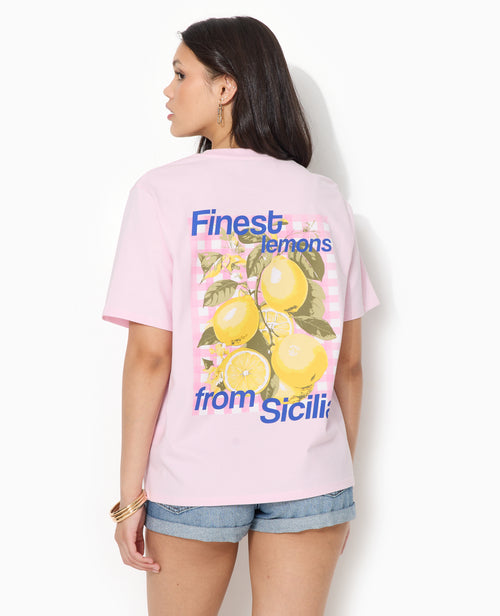 T-shirt oversize avec print poitrine et dos - PIMKIE - 1