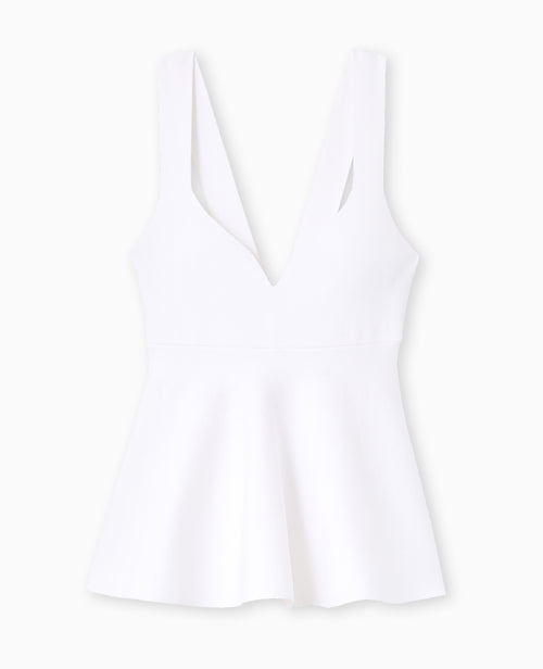 Top peplum en maille serrée encolure cœur - PIMKIE - 4