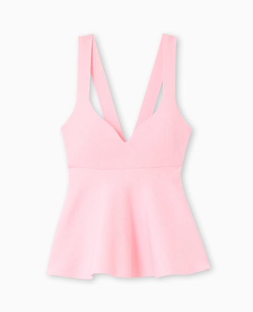 Top peplum en maille serrée encolure cœur - PIMKIE - 4