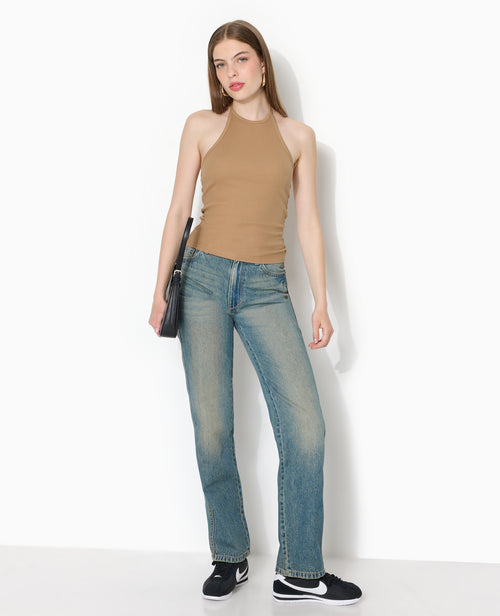 Top dos-nu en maille côtelée - PIMKIE - 5