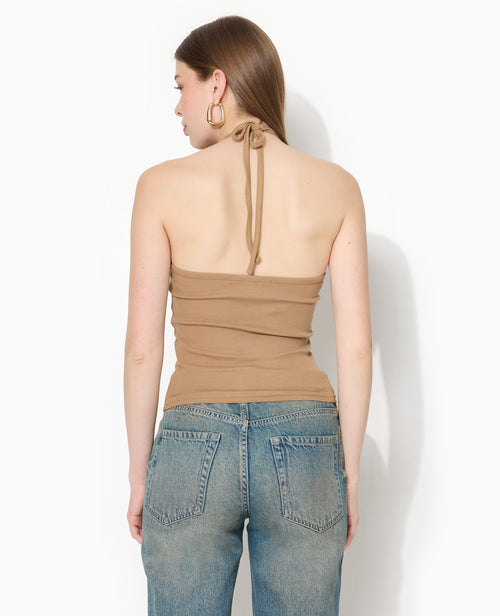Top dos-nu en maille côtelée - PIMKIE - 6
