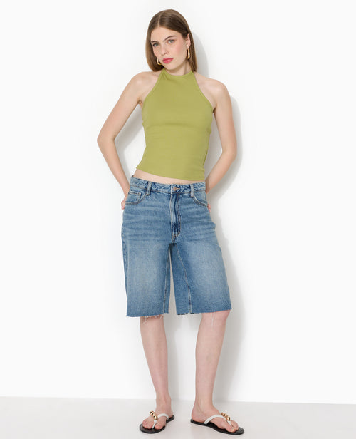 Top dos-nu en maille côtelée - PIMKIE - 3