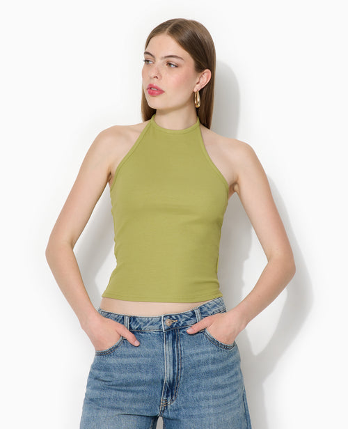 Top dos-nu en maille côtelée - PIMKIE - 5
