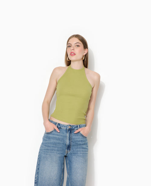 Top dos-nu en maille côtelée - PIMKIE - 7